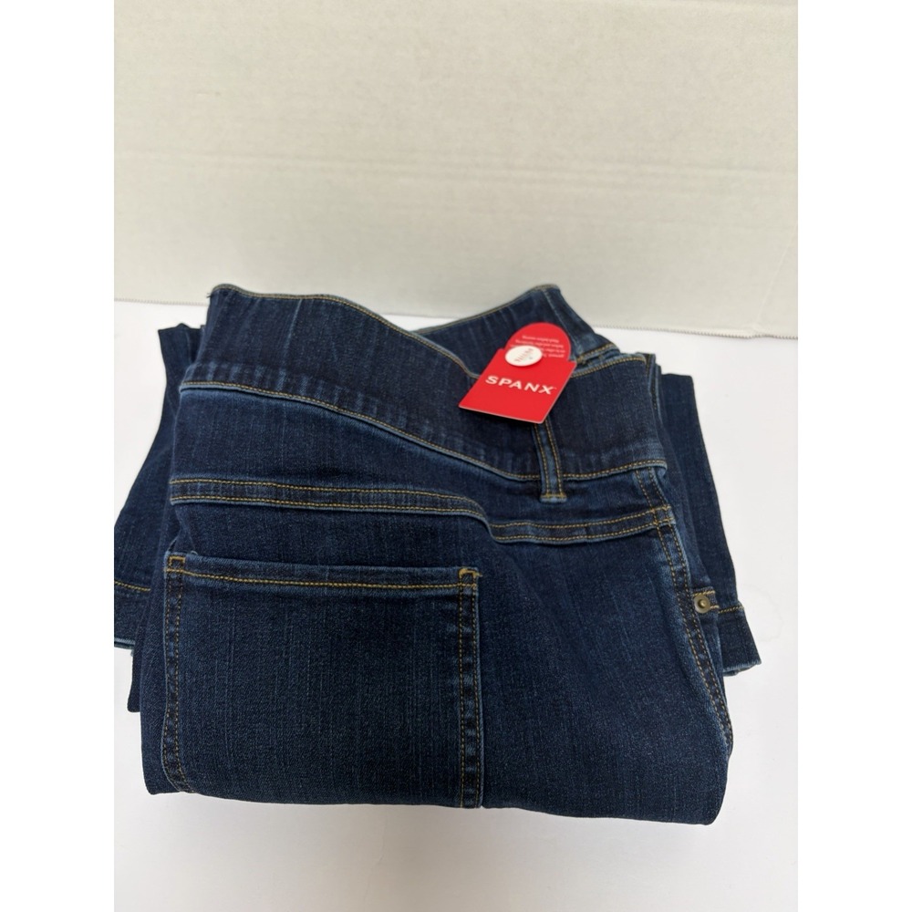 NWT SPANX FLARE Hi-Rise Denim JEANS 20327Q MIDNIGHT SHADE SIZE 2X PETITE